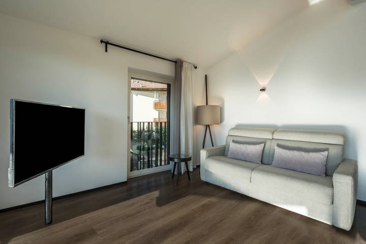 Ganze Wohnung, Ferienwohnung "Latemar - Schlosserhaus 31" mit Balkon und Blick auf die Berge in Tisens, Nonsberggruppe