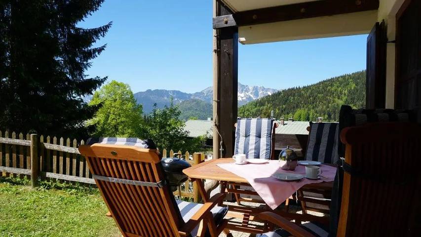 Ferienwohnung für 3 Personen, mit Garten