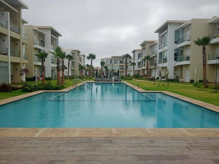 Appartement de vacances pour 4 personnes, avec piscine ainsi que jardin et vue