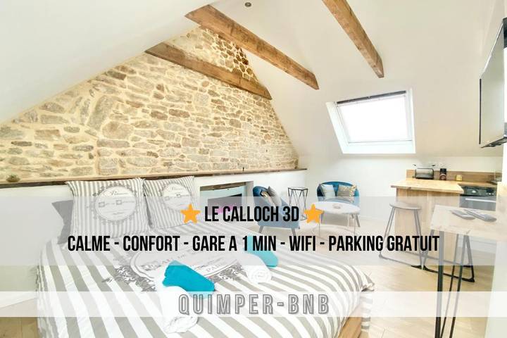 Gîte pour 2 personnes, avec vue dans Gare De Quimper