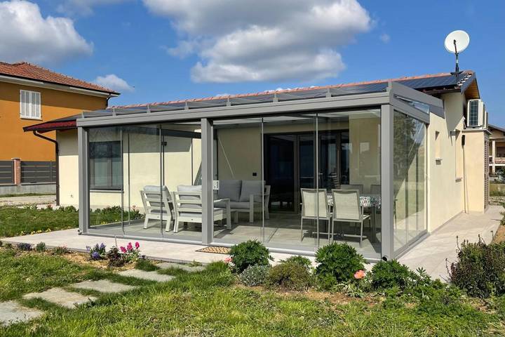 Chambre d’hôte pour 4 personnes, avec vue et jardin à Piozzo