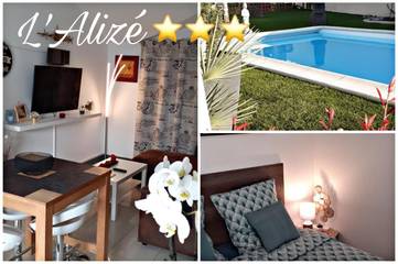 Gîte pour 4 personnes, avec jardin et piscine à Sainte-Soulle