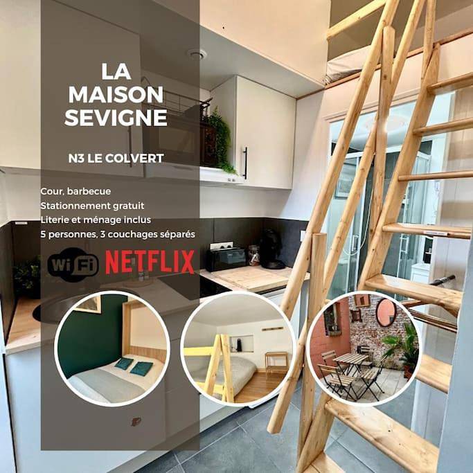 Appartement entier, La Maison Sévigné Appart Hôtel N3 Climatisé in Béthune, Région de Béthune