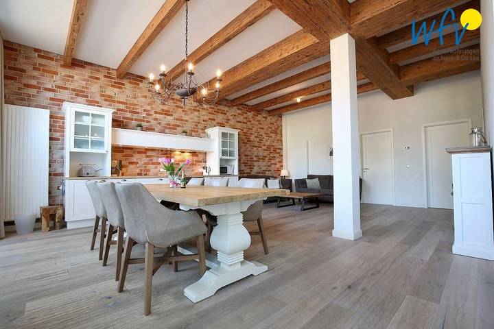 Ferienwohnung für 6 Personen, mit Balkon und Terrasse sowie Sauna auf Wangerooge