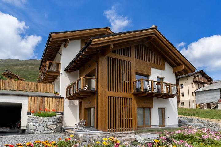 Ferienwohnung für 4 Personen, mit Ausblick und Garten