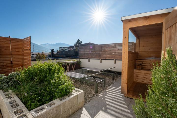 Ferienhaus für 10 Personen, mit Sauna und Garten sowie Terrasse