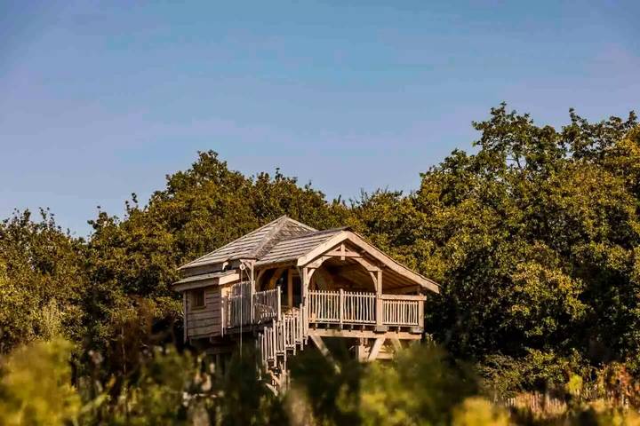 Maison pour 4 personnes, avec Terrasse ainsi que Sauna et Vue à Ploemel