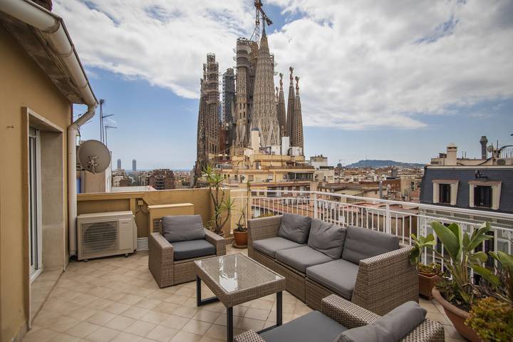 Loft per 6 persone, con terrazza a Barcellona