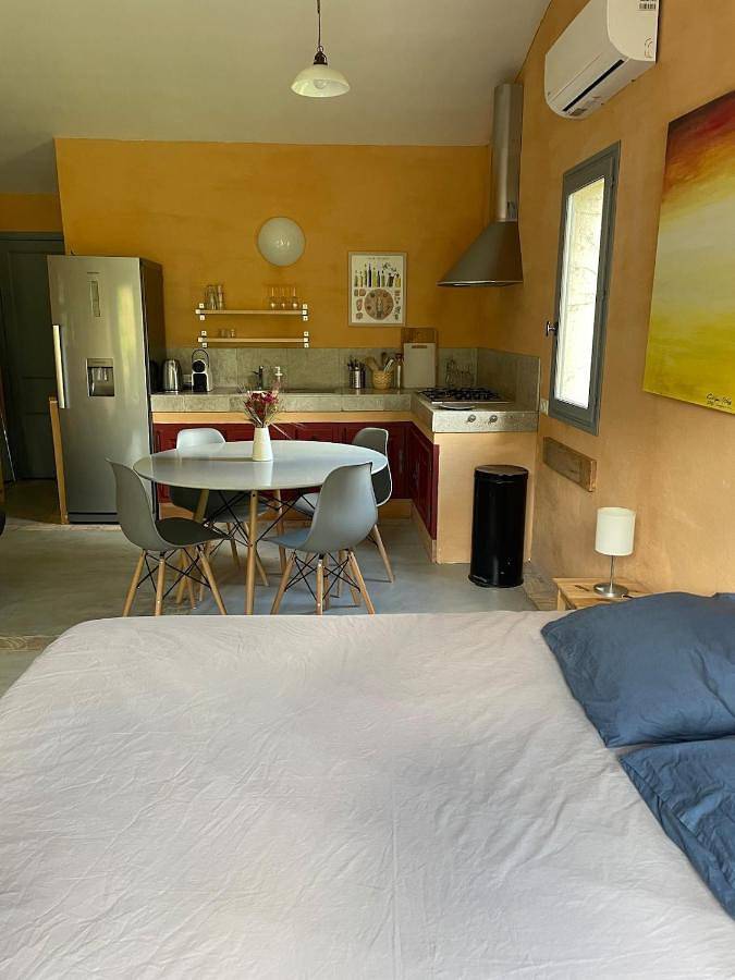 Gîte pour 4 personnes, avec vue ainsi que terrasse et piscine, animaux acceptés à Belvézet - 3