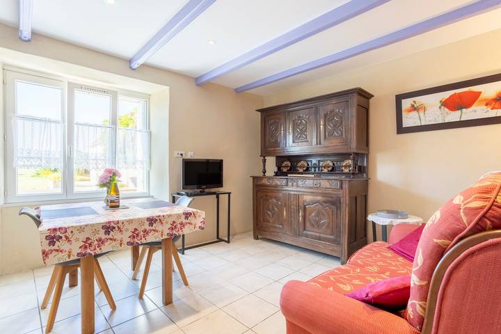Gîte Glycine, Kerantum : jardin commun et Wi-Fi à Mahalon in Mahalon, Région de Quimper