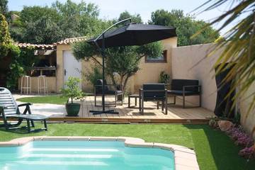 Gîte pour 6 personnes, avec terrasse et jardin à Jacou