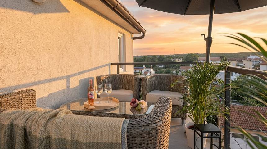 Ferienwohnung für 5 Personen, mit Balkon/Terrasse in Funtana - 2