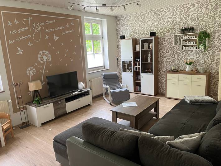 Hel lägenhet, Ground Floor Apartment Ivenack in Historic Half-Timbered House in Ivenack, Mecklenburgska sjöarna