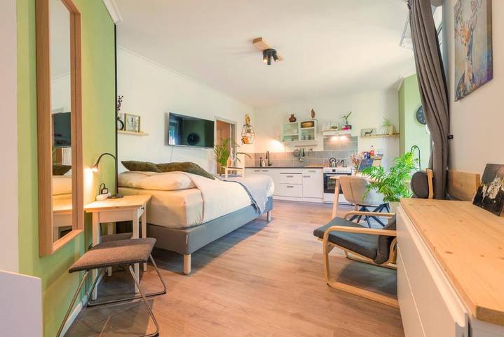 Appartement de vacances pour 3 personnes, avec jardin et vue