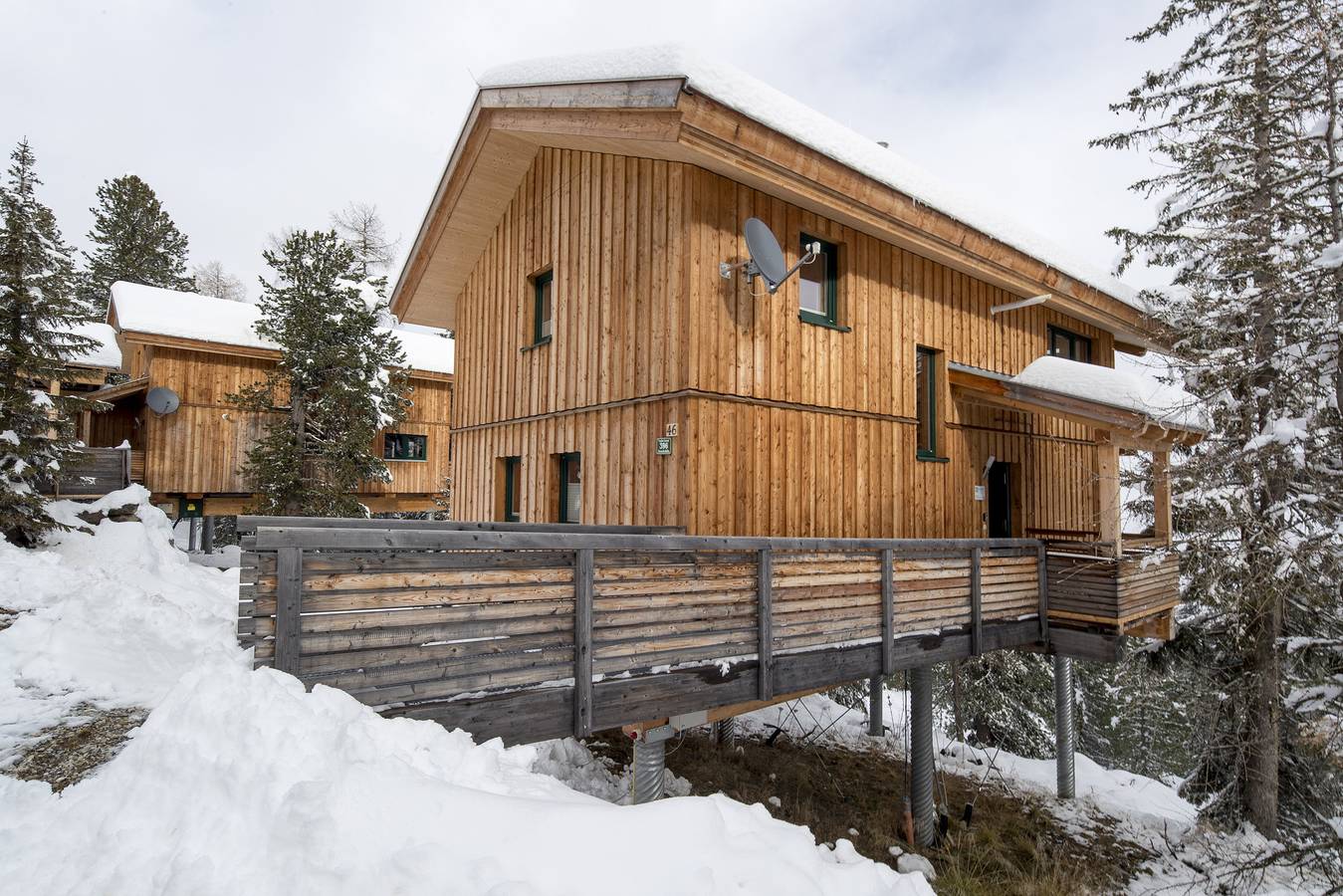 Ferienhaus # 46 mit Ir-Sauna und Whirlpool innen in Stadl-Predlitz, Turracher Höhe