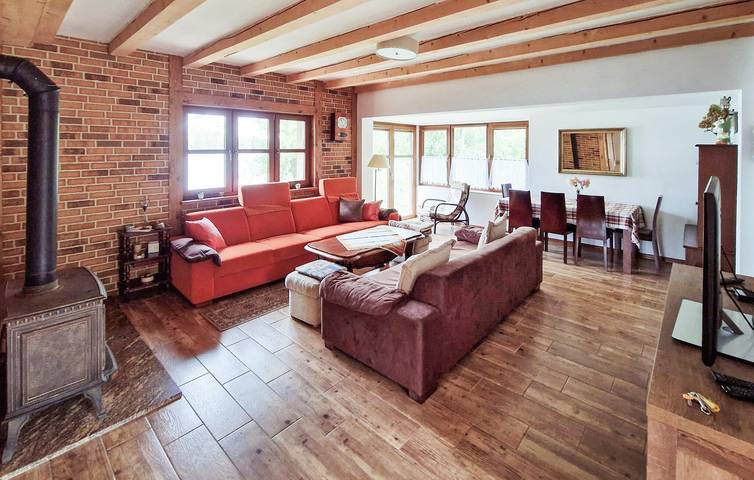 Ferienhaus für 5 Personen mit Terrasse in Powiat Olsztyński