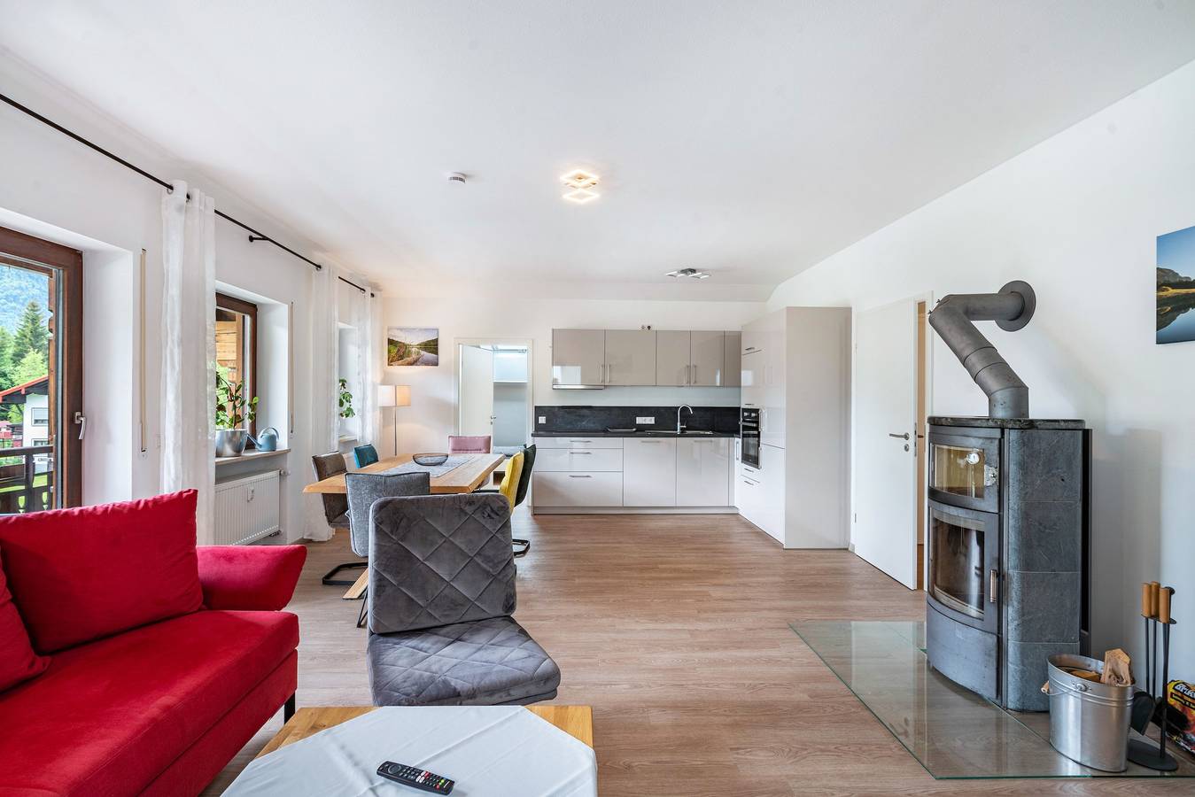 Apartamento entero, Apartamento 'Katharina' con vistas a la montaña, balcón y Wi-Fi in Inzell, Alpes Bávaros