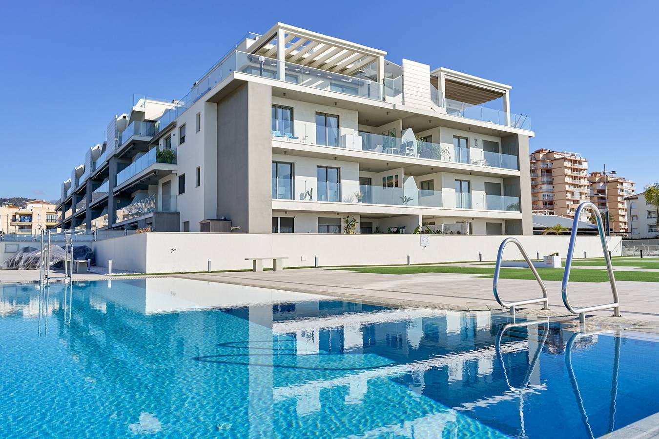 Ganze Wohnung, Apartment „Sunset Panorama“ mit Meerblick, Wlan und Klimaanlage in Torrox Costa, Torrox