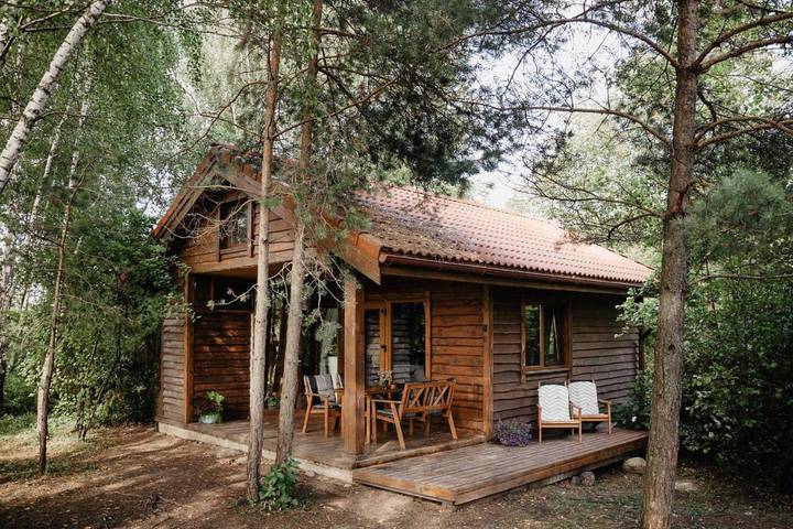 Albergue para 6 personas, con vistas al lago y jardín además de sauna y vistas, Se admiten mascotas - 1
