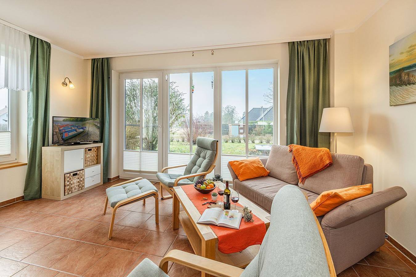 Komfortables Ferienhaus Seeadler in Korswandt, Terrasse und Nähe zum See auf Usedom in Gothensee, Korswandt