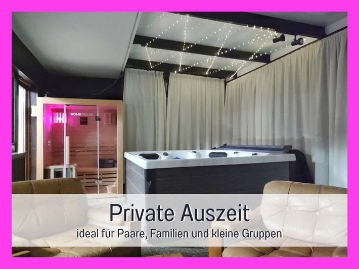 Ferienwohnung für 5 Personen, mit Sauna und Whirlpool sowie Garten in Rheinebene