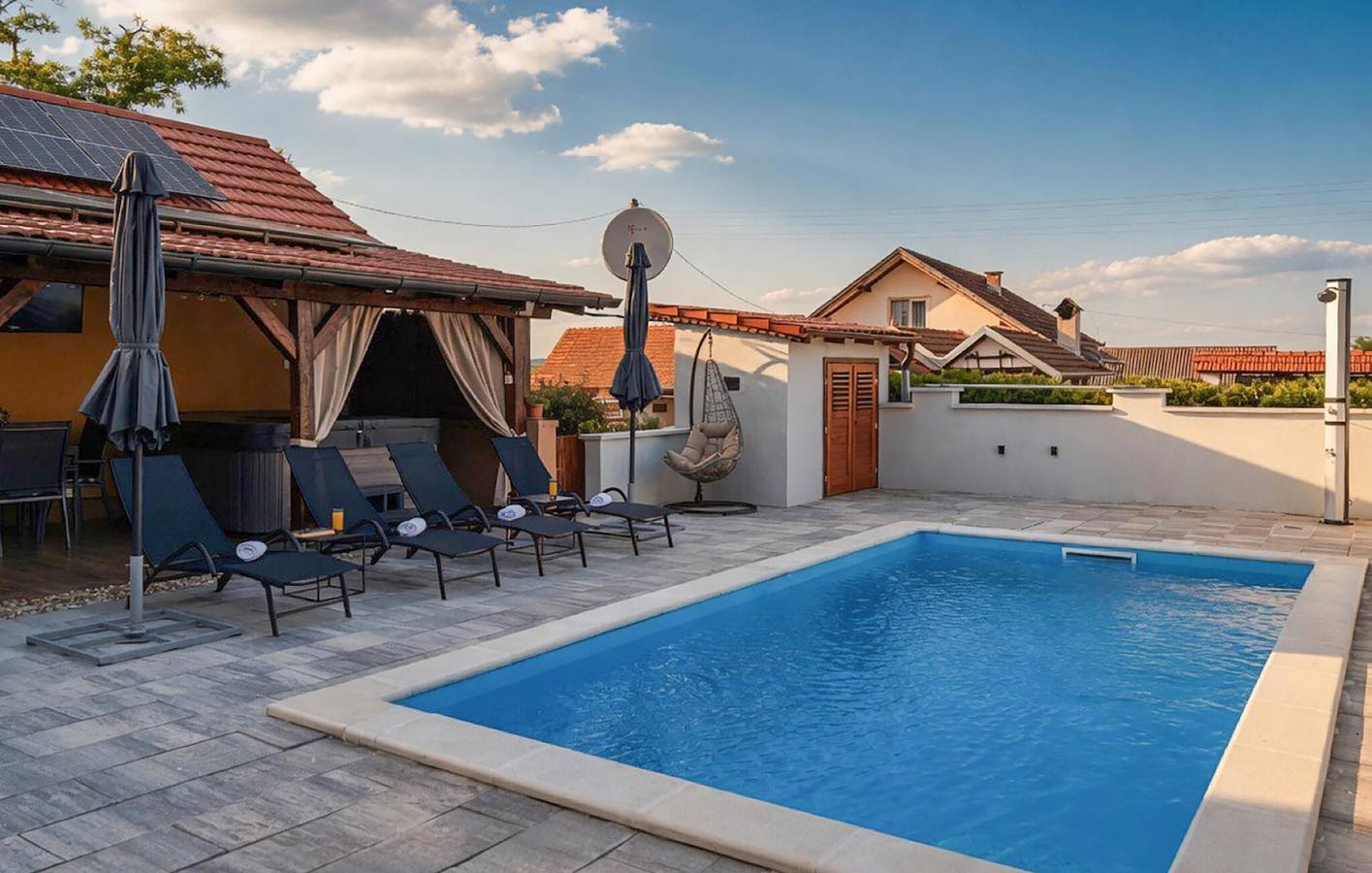 Charmante 112 m² große Ferienwohnung mit Pool, WLAN, Parkplatz und Grill in Sisak-Moslavina