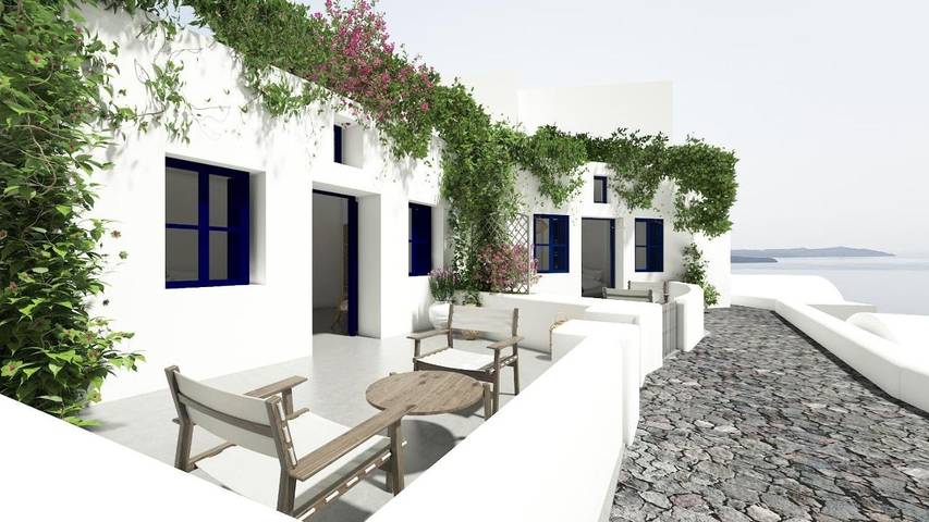 Chambre d’hôte pour 3 personnes, avec vue et terrasse à Oia - 2