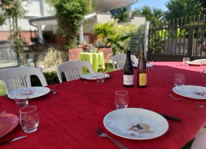 Gîte pour 10 personnes, avec vue et jardin, animaux acceptés dans Schaeffersheim