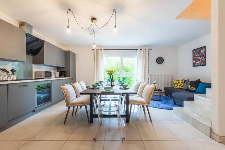 Appartement de vacances pour 6 personnes, avec Terrasse et Jardin