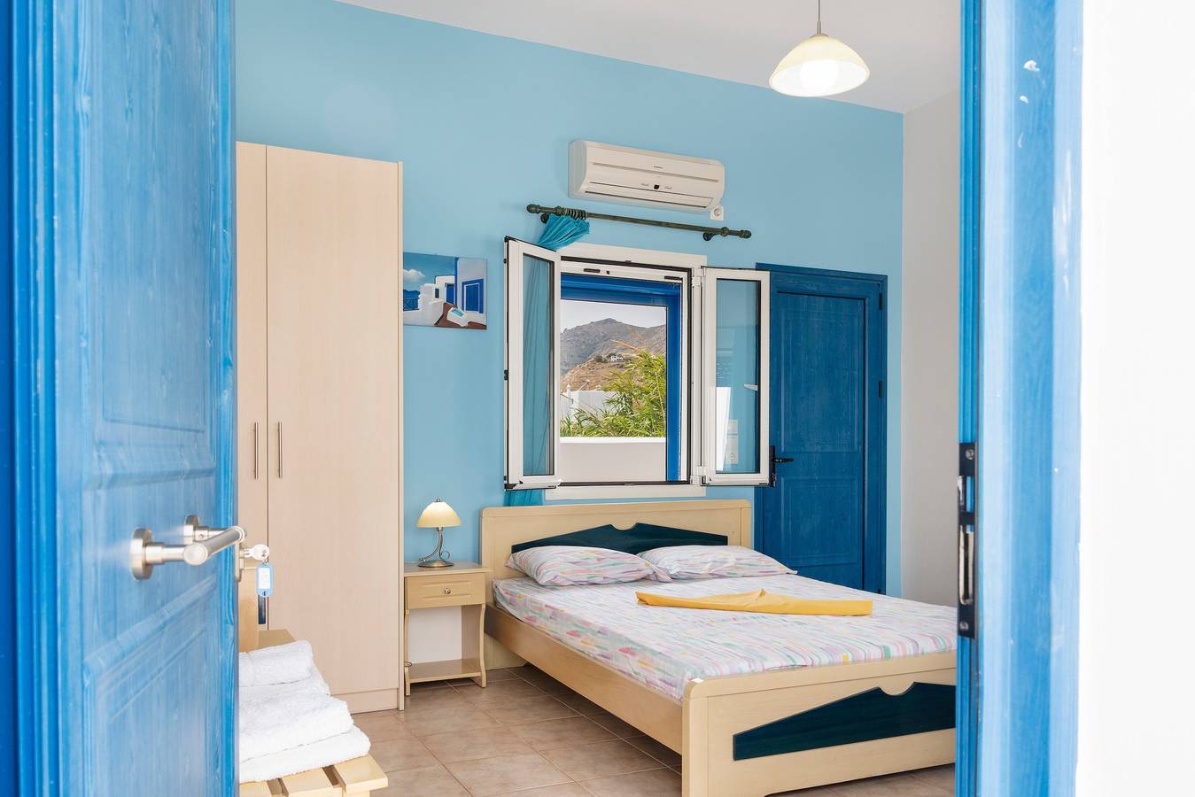 Monolocale intero, Monolocale 'Studios Ninemia Serifos 2' con vista mare, Wi-Fi e aria condizionata in Livadi, Cicladi