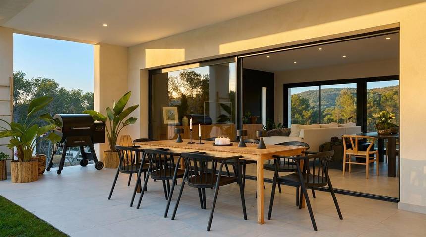 Location de vacances pour 10 personnes, avec jardin ainsi que balcon et piscine, adapté aux familles à Sant Pere de Ribes - 4