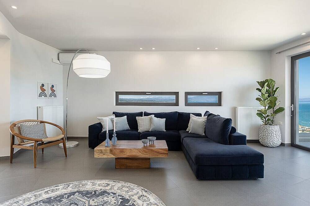 Acro Sea View Villa in Chania | Alectrona Living Crete in Platanias, Chania Området