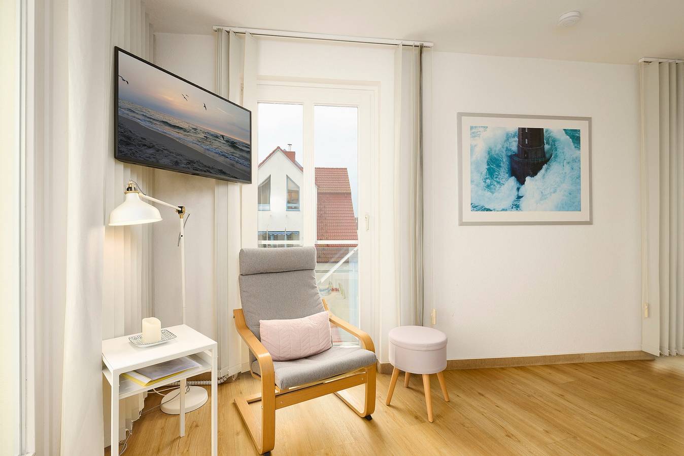 Appartement de vacances entier, Appartement de vacances pour 2 personnes avec balcon in Kieler Förde, Laboe