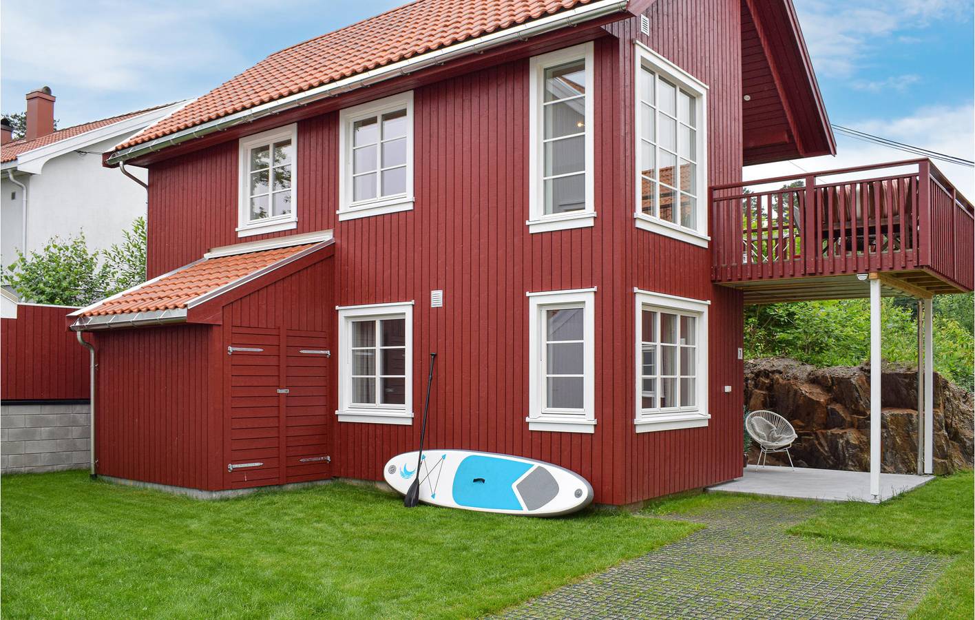 Ferienhaus für 8 Personen mit Garten in Tvedestrand