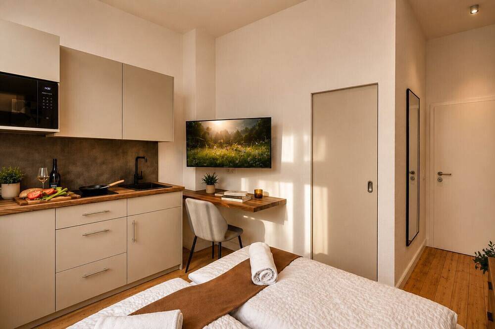 Nuju Rentals | Studio-Apartment | 2 Gäste | Zentral in Bielefeld, Nordrhein-Westfalen