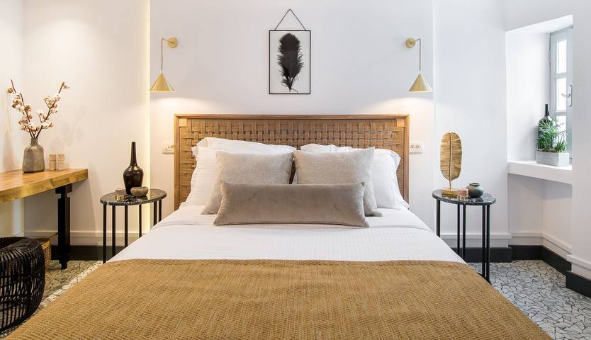 Ferienhaus für 2 Personen, mit Meerblick und Balkon sowie Terrasse in Thera