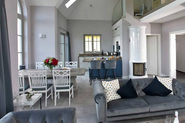 Ferienhaus für 8 Personen, mit Garten und Sauna sowie Terrasse, mit Haustier in Thiessow