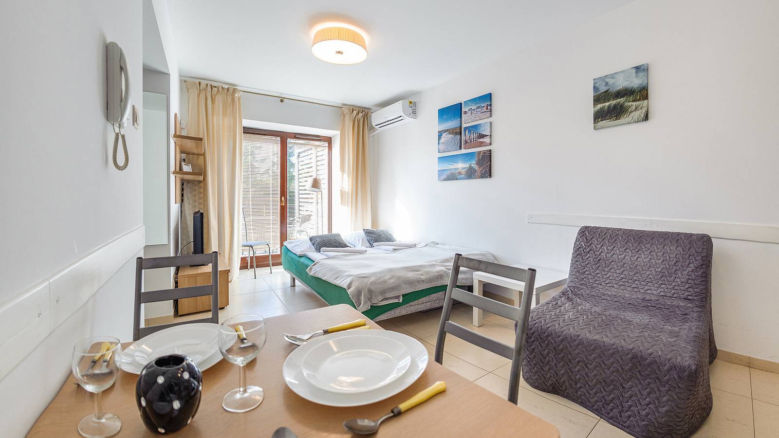 Cały apartament wypoczynkowy, Apartament wakacyjny dla 3 osób z ogród in Sarbinowo, Powiat koszaliński
