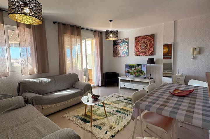Penthouse next to the Romanilla Beach, dream terrace in Playa de la Romanilla (Roquetas de Mar), Roquetas de Mar