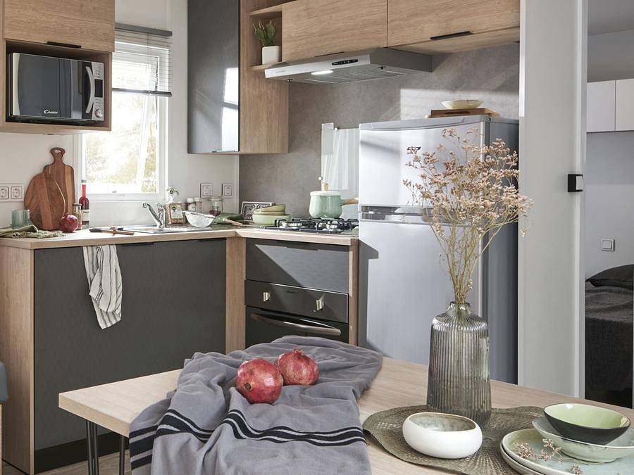 Camping Du Pre Des Moines - Mobilheim 2 personen - Mobilheim Capucine +++ 3 Zimmer in Gouvieux, Oise