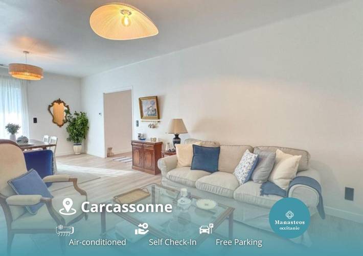 Casa rural para 8 personas, con terraza en Carcasona