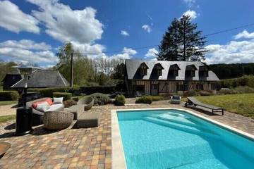 Gîte pour 9 personnes, avec jardin à Le Mesnil-sur-Blangy