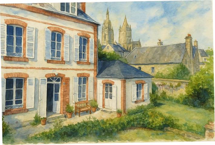 Chambre d’hôte pour 2 personnes, avec jardin