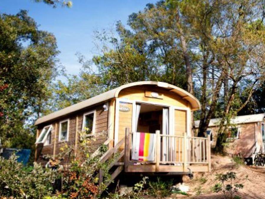 Camping Signol - Accommodation 4 persons - 4 person caravan (pedestrian area) in Boyardville, Saint-Georges-d'Oléron