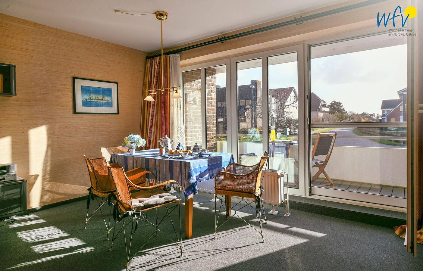 Ganze Wohnung, Ferienwohnung Herbst - mit Balkon, Wlan und separatem Schlafzimmer in Langeoog