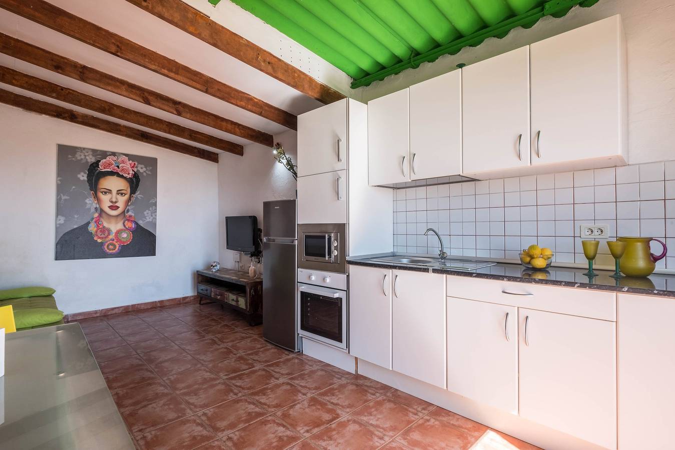 Traditionelles Ferienhaus "Casa Tabaiba" in Alcalá mit Meerzugang und eigener Terrasse in Playa la Jaquita, Guía de Isora