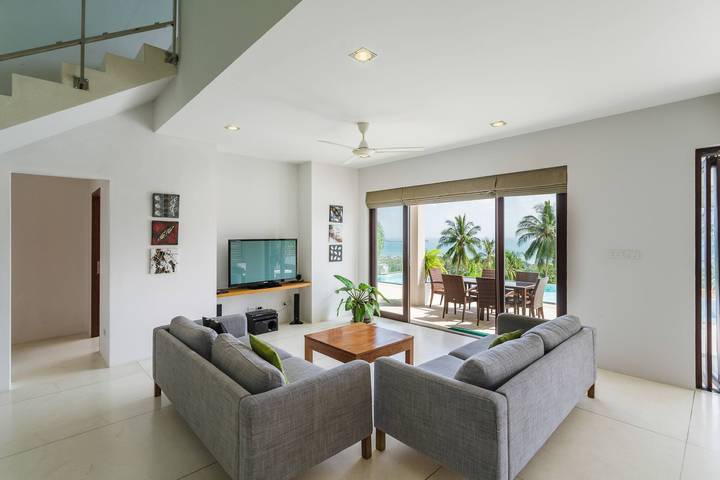 Villa für 6 Personen, mit Ausblick und Terrasse sowie Garten auf Koh Samui