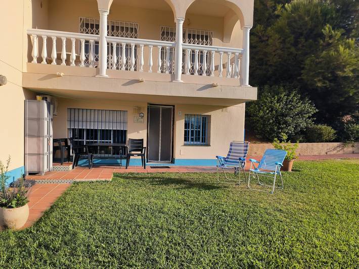 Studioleilighet for 3 personer, med hage og barnebasseng i Mijas