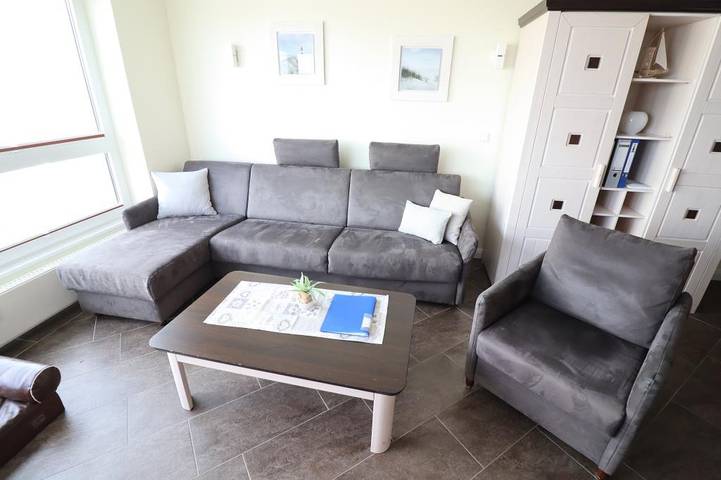 Ferienwohnung für 4 Personen, mit Sauna und Balkon sowie Meerblick und Balkon/Terrasse, mit Haustier in Sahlenburg - 4