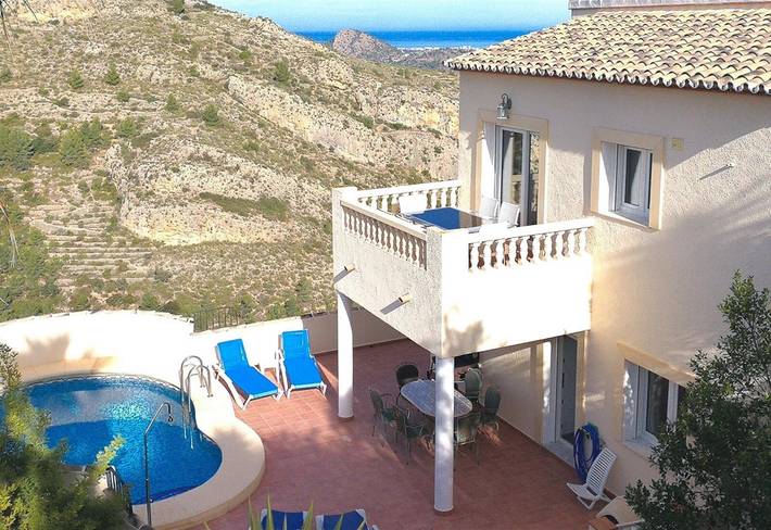 Villa con vistas al mar, piscina y Wi-Fi que admite mascotas in Pedreguer, Costa Blanca